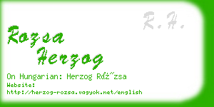 rozsa herzog business card